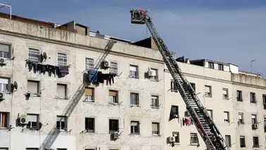 Se derrumba el interior de un edificio en España Se derrumba el interior de un edificio en España
