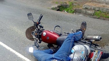 Muere motorizado en accidente vial en Miranda