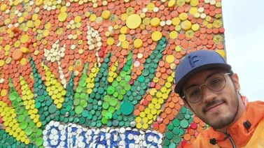 Venezolano realizará el mural de tapas más grande