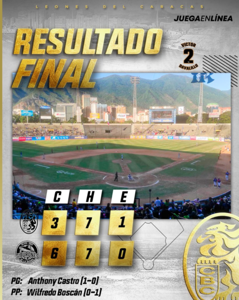 AHORA: La Guaira cobra venganza y elimina a los Leones del Caracas AHORA: La Guaira cobra venganza y elimina a los Leones del Caracas