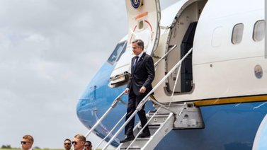 Avión de Blinken sufre falla crítica antes de despegar