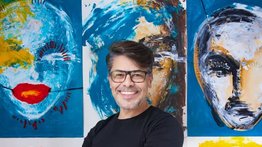 Iván Dumont expuso sus “Pinturas fragmentadas”