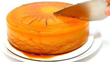 Flan de avena y cambur como merienda