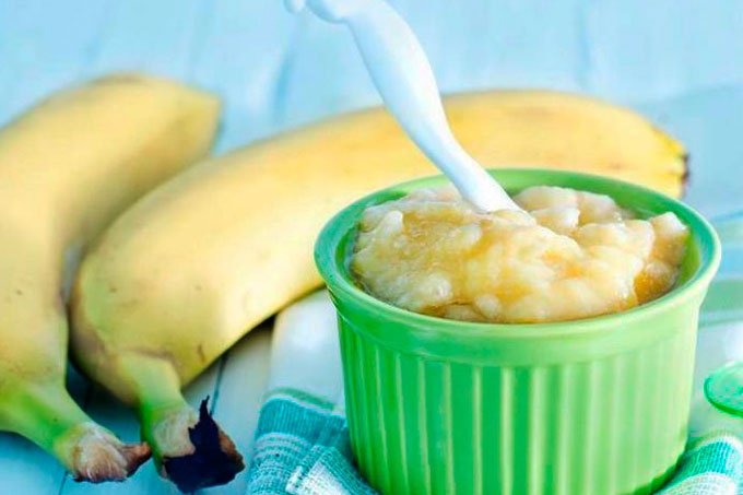 Flan de avena y cambur como merienda Flan de avena y cambur como merienda