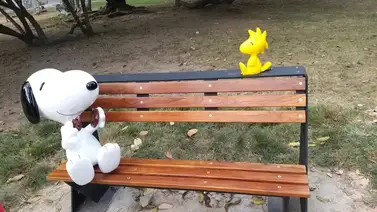 Denuncian que nueva escultura de Snoopy en Baruta fue vandalizada Denuncian que nueva escultura de Snoopy en Baruta fue vandalizada