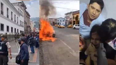 Periodista ecuatoriano afirma que granada usada por delincuentes en televisora es del Ejército de Perú