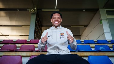 Fútbol: Vitor Roque expresa sus objetivos con el Barcelona