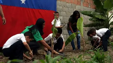 Maduro pide a ministros profundizar la instalación de conucos en escuelas Maduro pide a ministros profundizar la instalación de conucos en escuelas
