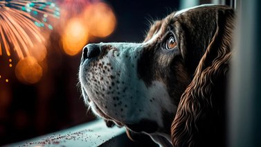Descubre cómo calmar a tus mascotas ante los fuegos artificiales