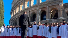 Niños venezolanos muestran su talento en el Coliseo de Roma (+Video)