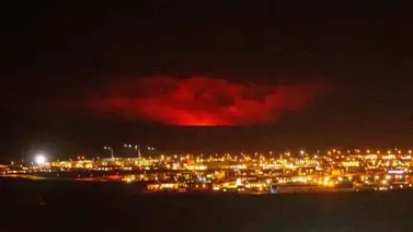 Las primeras imágenes de la erupción volcánica en Islandia Las primeras imágenes de la erupción volcánica en Islandia