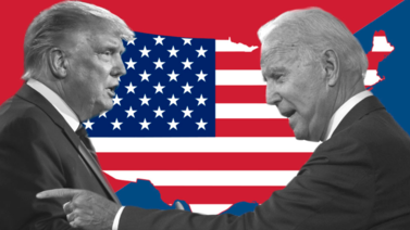 Trump aventaja a Biden en estados indecisos