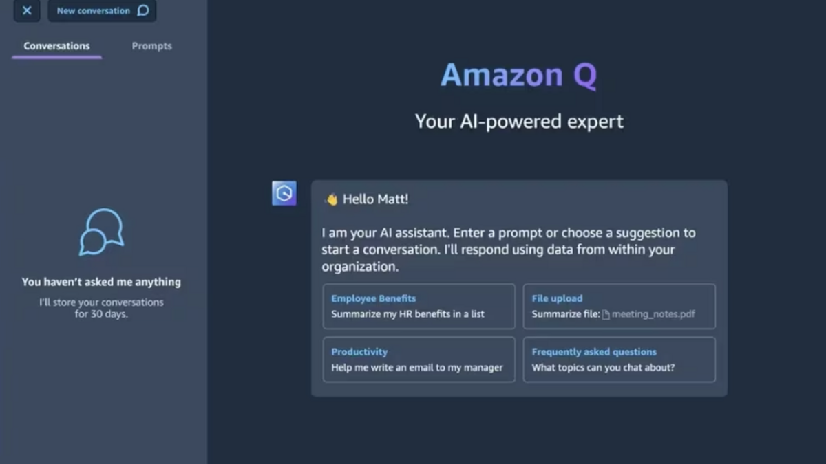 Amazon presenta su nuevo chatbot con inteligencia artificial