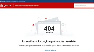 Reportan ataque cibernético a la página web de Migración Perú Reportan ataque cibernético a la página web de Migración Perú