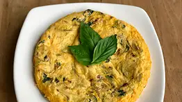 Tortilla de ricotta y espinacas, para comenzar el día con energía