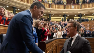 Feijóo encaró a Sánchez tras su investidura (+Detalles)