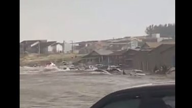 Un tsunami meteorológico azotó a un municipio de Brasil (+Video)
