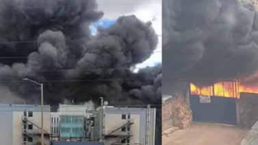 Incendio cerca del Hospital de Meissen generó pánico en Bogotá