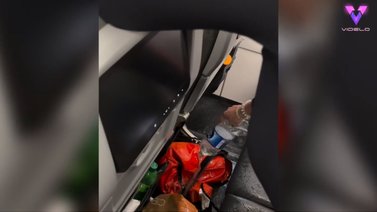 ¡Pánico! Se incendió la maleta de un pasajero en un avión