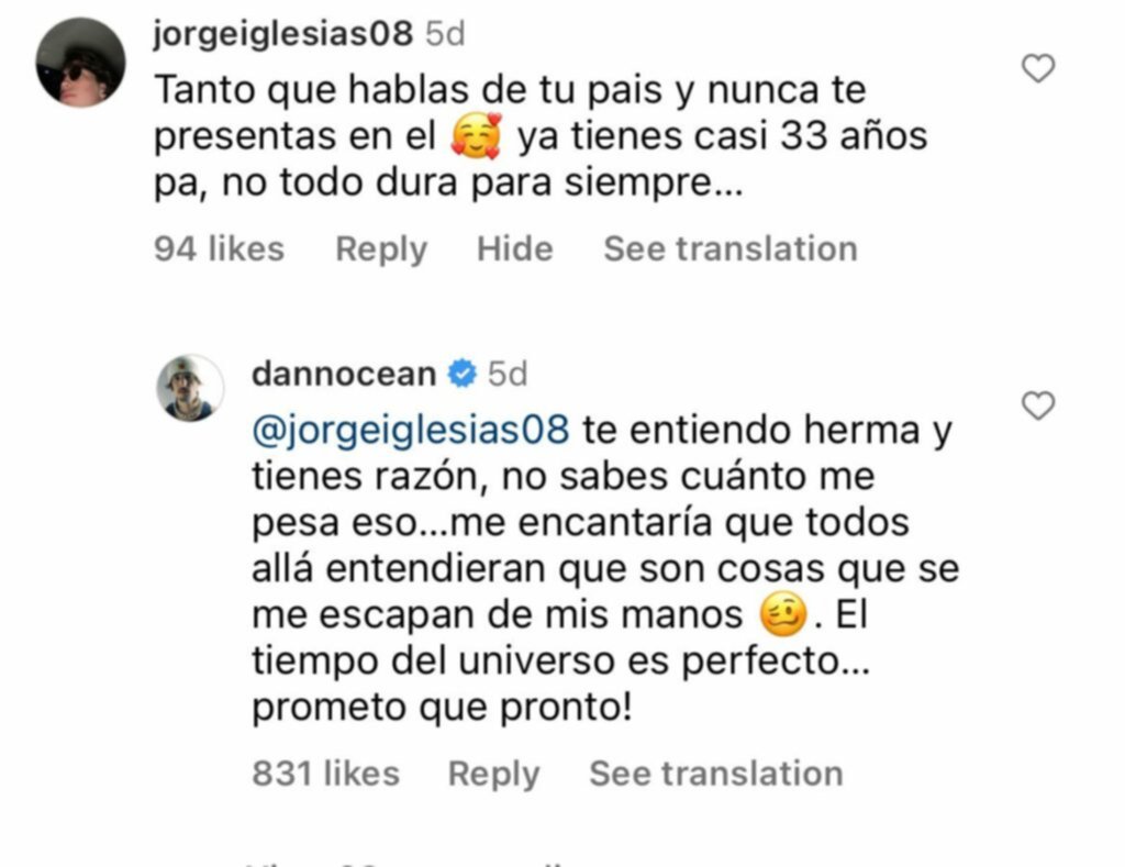 Danny Ocean revela un adelanto de su próximo álbum Danny Ocean revela un adelanto de su próximo álbum