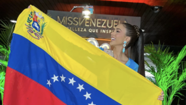 ¡Impactante! Miss Venezuela usó un vestido alusivo a El Salvador