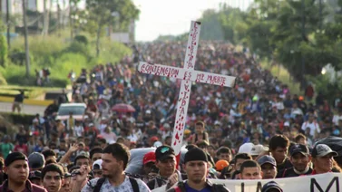 Venezolanos parten en una nueva caravana hacia EEUU