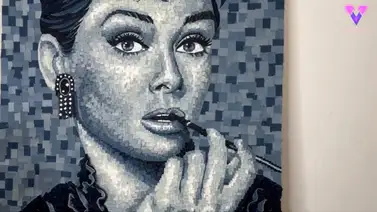 Este artista utiliza prenda de vestir para crear asombrosos retratos Este artista utiliza prenda de vestir para crear asombrosos retratos