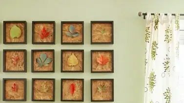 Logra un aspecto natural y rústico utilizando hojas secas Logra un aspecto natural y rústico utilizando hojas secas