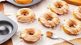 Donas de auyama preparadas al horno