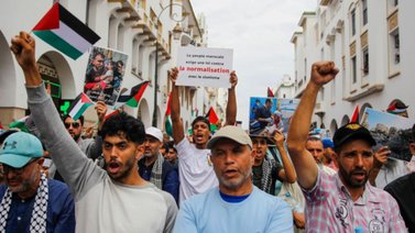 Protestas generales en Marruecos apoyan causa Palestina
