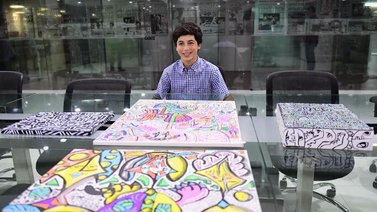 Nicolás Lapadula, el pequeño genio que destaca en las artes plásticas