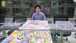 Nicolás Lapadula, el pequeño genio que destaca en las artes plásticas