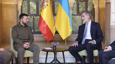 El rey de España se reúne con Zelenski (+DETALLES)