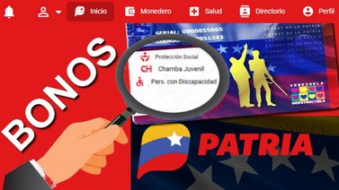 Sistema Patria anuncia el primer "bono especial" de junio