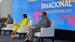 Delcy Rodríguez habló sobre el crecimiento de exportaciones entre Venezuela y Colombia
