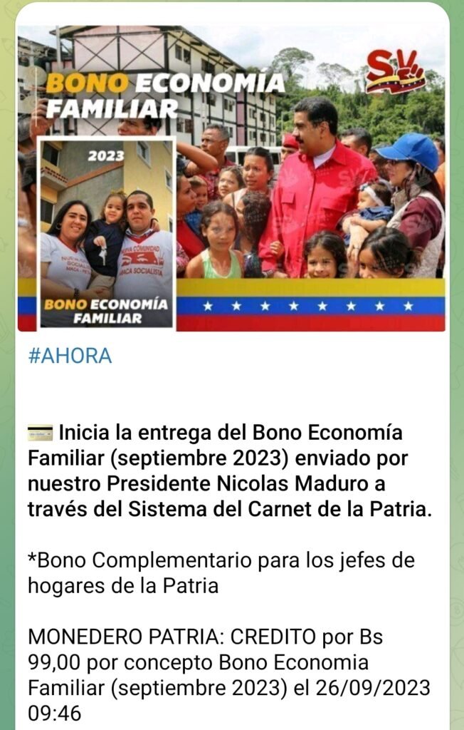 AHORA| Inicia pago de este bono a través del Sistema Patria (+MONTO) AHORA| Inicia pago de este bono a través del Sistema Patria (+MONTO)
