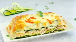 Nutritiva y deliciosa lasaña de calabacín