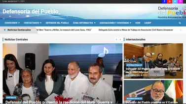 Defensoría del Pueblo relanza su sitio web Defensoría del Pueblo relanza su sitio web
