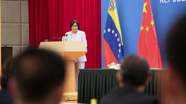 Delcy Rodríguez habla sobre la cooperación entre Venezuela y China