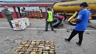 GNB descubre pesado cargamento de droga oculto en un camión