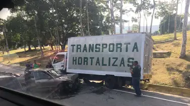 Un nuevo accidente vial se registró en la autopista Valle-Coche Un nuevo accidente vial se registró en la autopista Valle-Coche