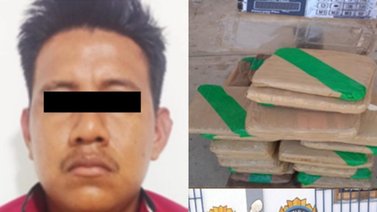 Arrestan a un hombre con panelas de esta droga