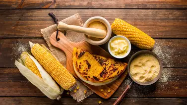 Cachapa de jojoto con queso fresco Cachapa de jojoto con queso fresco