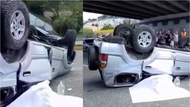 Aparatoso accidente deja múltiples víctimas: Tres niños resultaron heridos
