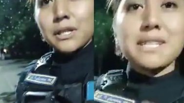 En video | Policía ebria fue exhibida por una conductora