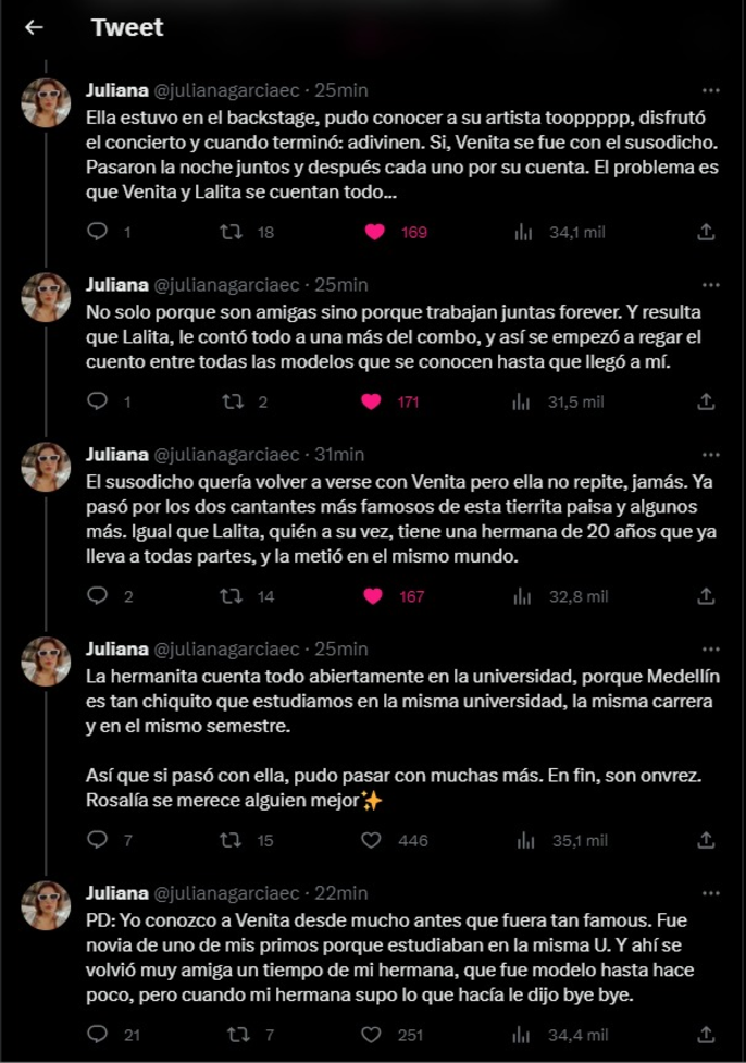Rauw Alejandro le habría puesto cachos a Rosalía con una periodista (+todo el chisme) Rauw Alejandro le habría puesto cachos a Rosalía con una periodista (+todo el chisme)