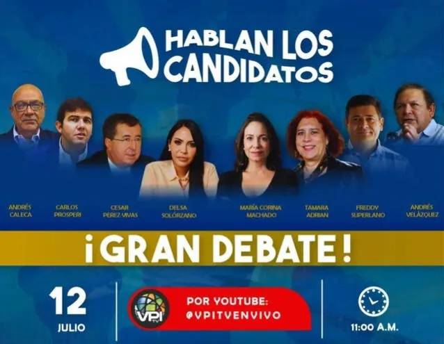 Primer debate de candidatos a Elección Primaria: ¿Cómo y dónde ver la trasmisión? Primer debate de candidatos a Elección Primaria: ¿Cómo y dónde ver la trasmisión?