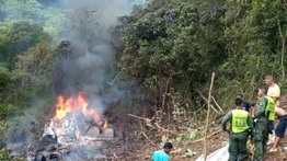 En imágenes: Aeronave militar Sukhoi se estrelló en Miranda