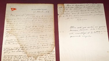 Este es el precio de una carta escrita a bordo del Titanic