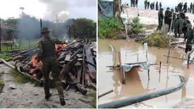 FANB desmantela campamento ilegal con viviendas improvisadas